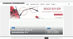 Desktop Screenshot of guadagnorisparmiando.com